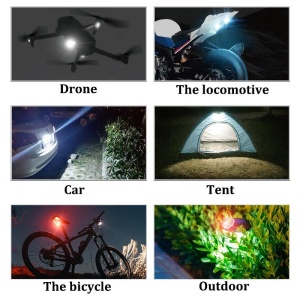 Stroboscop LED wireless TUCRIM potrivit pentru utilizare pe mașină, bicicletă, motocicletă, cort sau activități outdoor.