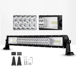 Kit de montaj pentru bară LED off-road 270W, cu suporturi și accesorii incluse pentru fixare sigură și instalare corectă.