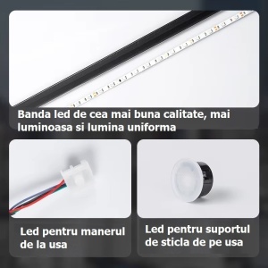 Iluminare LED pentru mâner ușă auto inclusă în kit ambient Symphony
