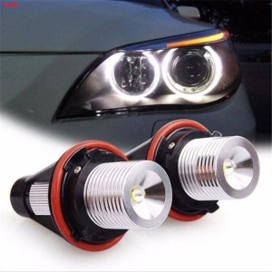 Set 2 becuri Angel Eyes LED Marker BMW E39 E60 E61 E53 E63 E64 E65 E66 E87 Plug & Play CANBUS