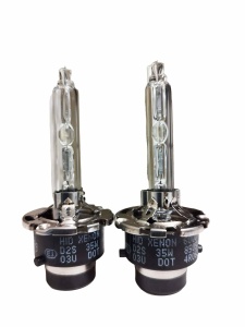 Set 2 Becuri Xenon D2S, Soclu Metalic, Quick Start, Lumină Alb Rece 6000K