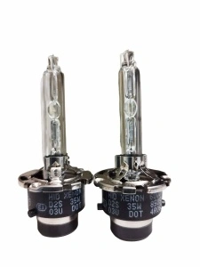 Set 2 Becuri Xenon D2S, Soclu Metalic, Quick Start, Lumină Alb Rece 6000K