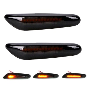 Set 2 Lămpi Aripă cu Semnalizare Dinamică BMW E46, E90, E60, X1 E84, X3 E83, 5W, Fără Eroar