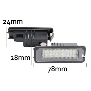 Dimensiuni lampa LED numar VW pentru compatibilitate precisa