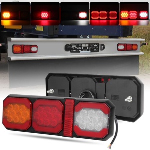 Set lămpi LED spate universale pentru remorcă, camion și vehicule comerciale 