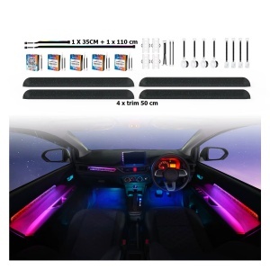 Kit lumini ambientale auto Symphony LED RGB cu iluminare completă interior