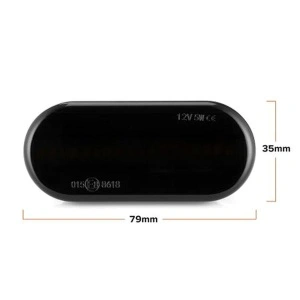 Dimensiunile semnalizării dinamice LED fumurii pentru Volkswagen, utile pentru verificarea compatibilității și montajului corect.
