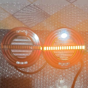 Stopuri LED rotunde multifunctionale cu pozitie, frana, semnalizare si iluminare suplimentara