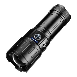 Lanternă Profesională P701 de Mână cu Zoom, Rază Lumină 1000 m, 12.000 Lumeni