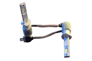 Set complet becuri LED H1 cu sistem plug & play și răcire activă