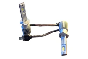 Set complet becuri LED H1 cu sistem plug & play și răcire activă