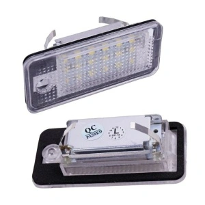 Set 2 Lampi LED Numar Audi A4 B6 B7 A3 A5 A6 A8 Q7 Canbus Fara Eroare