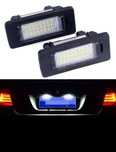Set 2 lampi LED număr BMW dedicate, compatibile E90, E92, E60, instalare plug & play