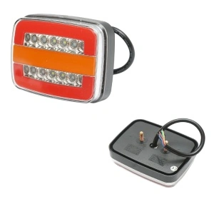 Lampă spate LED pentru remorcă – vedere față și sistem de prindere