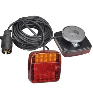 Set Stopuri LED Remorcă 12V – 26 LED, Mufă 7 Pini, Cablu 7.5m + 2.5m | Frână, Semnalizare, Poziție | Universal Trailer, Camion, Rulotă