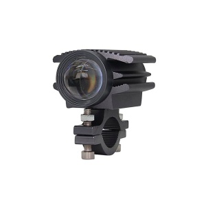 Proiector LED Motocicletă cu 2 Faze, Alb 6200K + Chihlimbar 3000K, Design Avion