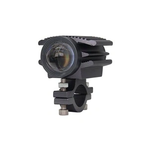 Proiector LED Motocicletă cu 2 Faze, Alb 6200K + Chihlimbar 3000K, Design Avion