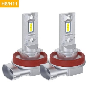 Set 2 Becuri LED H11 – 15000 Lumeni, 6500K Alb Rece, 12V, Performanță Ridicată