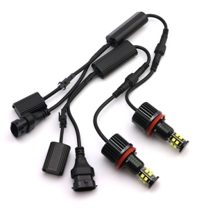 Set 2 LED Marker BMW H8 60W – Angel Eyes E90, E91, E60, E87, X5, X6