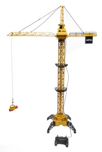 Macara de constructii gigantica 128 cm, control prin telecomanda, cu carlig functional, LED si Accesorii, Functie de rotire si ridicare, 3+ - Img 2