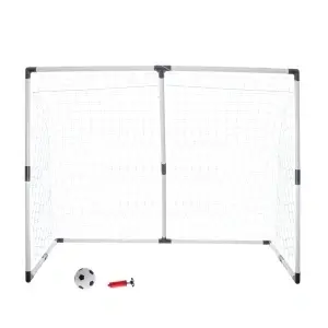 Poartă de fotbal 2in1 dimensiunea 185x120x70cm transformabilă plus minge si pompa - Img 4