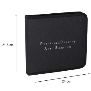 Set Desen Profesional 54 piese – creioane grafit si carbune include caiet de schite 20 pagini A5, penar si alte accesorii - Img 6