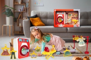 Set Mașină de Spălat pentru Copii cu Accesorii – Sunete și Lumini Realiste - Img 5