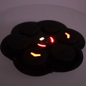 Tinta antrenament box pentru copii si adulti, Iluminare LED, 6 zone de lovire, 9 moduri de viteza, punctaj electronic, Bluetooth, Alimentare USB, Manusi si Accesorii de montare Incluse - Img 5