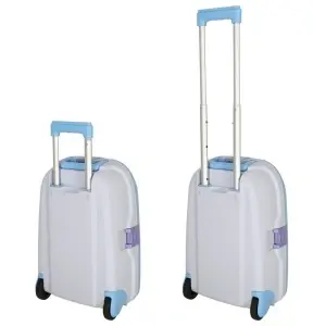 Troler pentru Copii cu Roți Silențioase și Mâner Reglabil, Galben & Albastru – 43 cm - Img 3