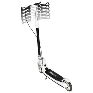 Trotinetă Pliabilă Trike Fix cu Lumini LED și Frână Dublă, Alb/Negru, Suportă până la 100 kg - Img 4