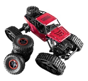 Mașină cu Telecomandă 4x4 Off-Road 1:16 – Rock Climbing RC, Șenile + Roți 2in1, Viteză 20 km/h, Roșu - Img 5