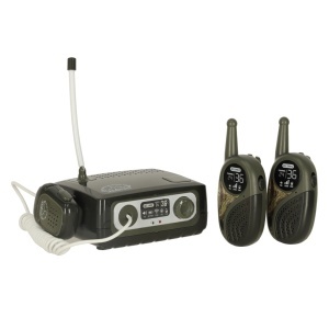 Set de 3 piese militar Walkie Talkie pentru copii, Centru de comanda plus 2 statii, Raza de actiune de 300m