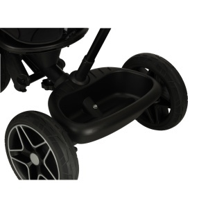 Tricicleta Trike Fix ELITE 2in1, multifunctionala, scaun rotativ cu capacitatea de a regla unghiul, baldachin si suport picioare pliabil, lumini si muzica, negru - Img 7