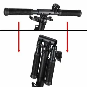 Trotinetă Pliabilă cu Roți de 200 mm, Rulmenți ABEC-7, Aluminiu, Max. 100 kg - Img 5