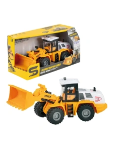 Excavator pentru copii cu braț mobil – lumini și sunete, roți din cauciuc, 3+ ani