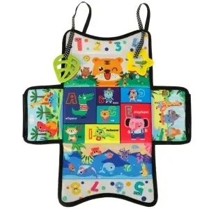 Jucarie 3 in 1 – Cutie cu servetele, Saltea senzoriala Montessori si Jucarii pentru dentitie - Img 6