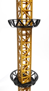 Macara de constructii gigantica 128 cm, control prin telecomanda, cu carlig functional, LED si Accesorii, Functie de rotire si ridicare, 3+ - Img 6