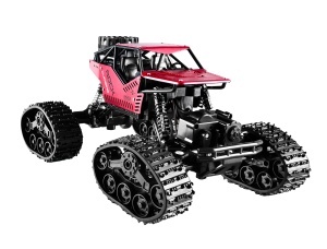 Mașină cu Telecomandă 4x4 Off-Road 1:16 – Rock Climbing RC, Șenile + Roți 2in1, Viteză 20 km/h, Roșu - Img 2