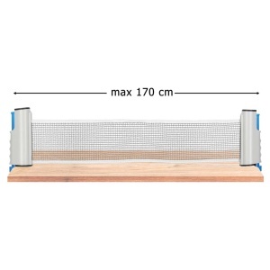 Set Tenis de Masa Complet - Ping Pong – 2 Palete, 3 Mingi, Fileu Reglabil Maxim 170 cm, Portabil, Pentru Copii si Adulti - Img 7