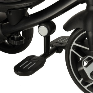 Tricicleta Trike Fix ELITE 2in1, multifunctionala, scaun rotativ cu capacitatea de a regla unghiul, baldachin si suport picioare pliabil, lumini si muzica, negru - Img 4