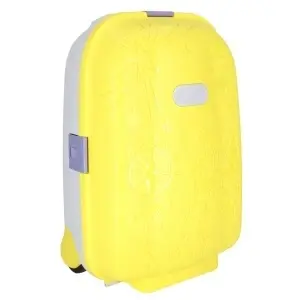Troler pentru Copii cu Roți Silențioase și Mâner Reglabil, Galben & Albastru – 43 cm - Img 7