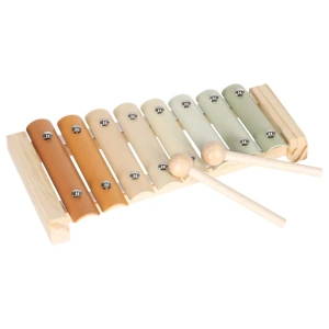 Xilofon din lemn pentru copii cu 8 note și 2 bețișoare, primul instrument muzical, 3 ani+ - Img 2