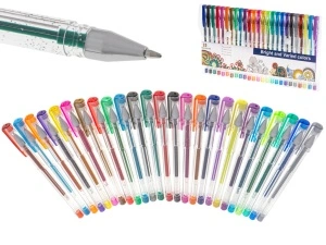 Set 25 pixuri cu gel – Glitter, Metallic și Fluorescente