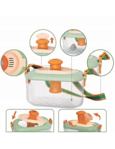 Set Micul Explorator pentru copii, 22 accesorii pentru natura si insecte, cu vesta, binoclu, rucsac, plasa insecte, busola, lanterna, 3+ ani - Img 5