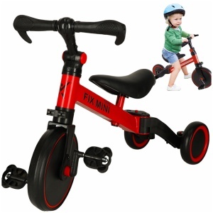 Tricicletă 3 în 1 Trike Fix Mini Cross-Country cu Pedale – Reglabilă, 18 luni–4 ani - Img 4