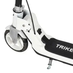 Trotinetă Pliabilă Trike Fix cu Lumini LED și Frână Dublă, Alb/Negru, Suportă până la 100 kg - Img 5