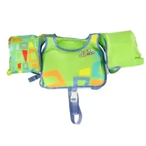 Vestă de Înot din Spumă cu Mâneci Bestway pentru Copii, 3-6 Ani (19-30 kg), Verde - Img 3