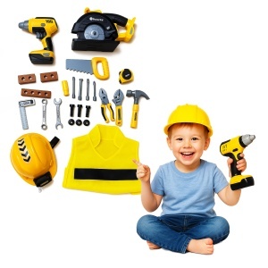 Kit DIY pentru Copii – Set Unelte de Construcții cu Accesorii și Cască - Img 6