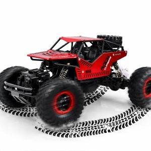 Mașină cu Telecomandă 4x4 Off-Road 1:16 – Rock Climbing RC, Șenile + Roți 2in1, Viteză 20 km/h, Roșu - Img 6