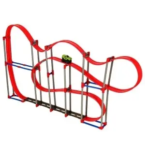 Pista de curse Auto Antigravitationala, 120 elemente, Masina electrica magnetica, 123x66x8cm - Img 2